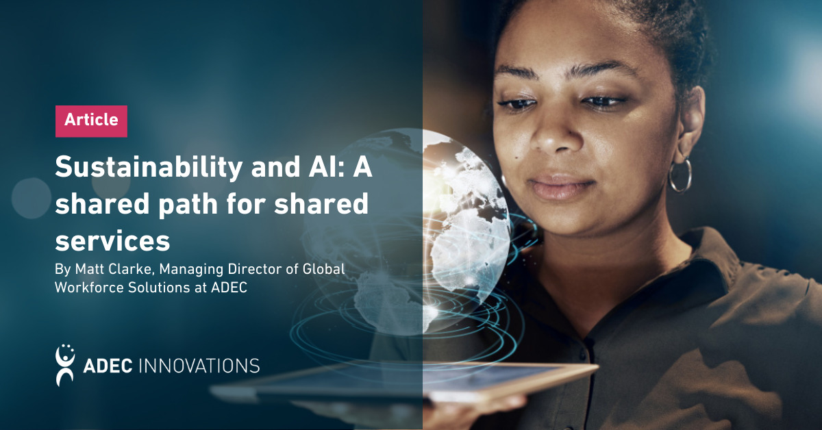 AI and Sustainability: A Shared Path for Shared Services