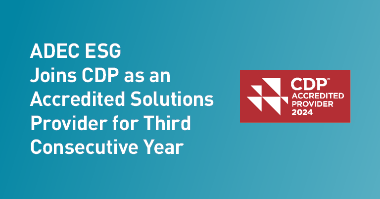 ADEC ESG as an accredited solutions provider