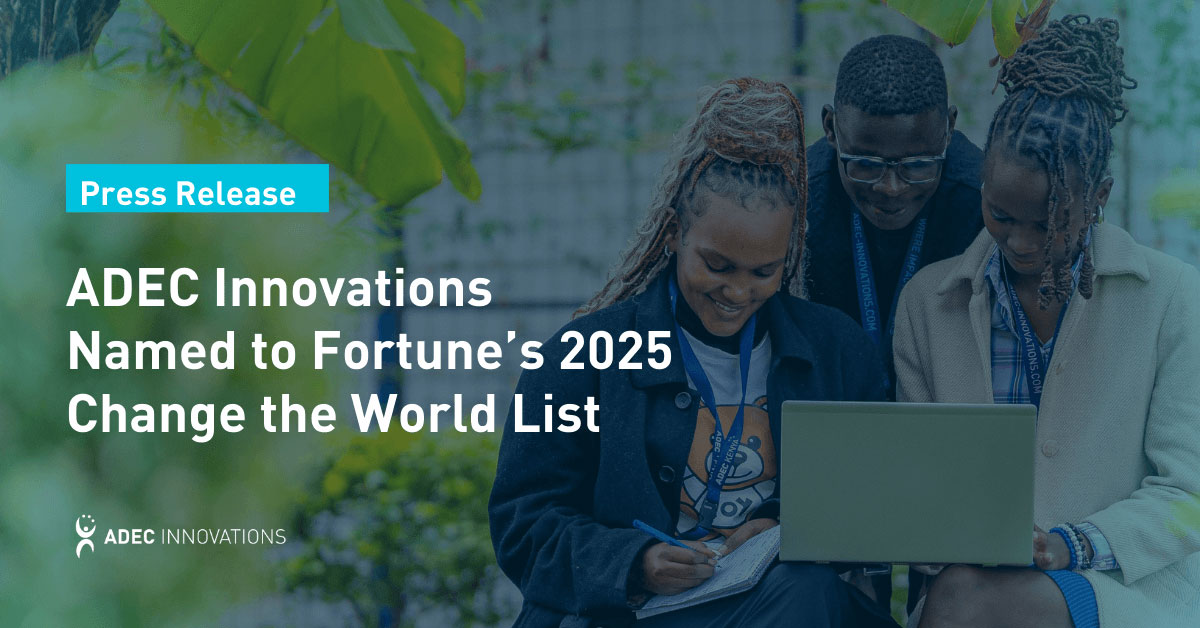 ADEC Innovations Fortune 2025 Change The World List Outsourcing Banner