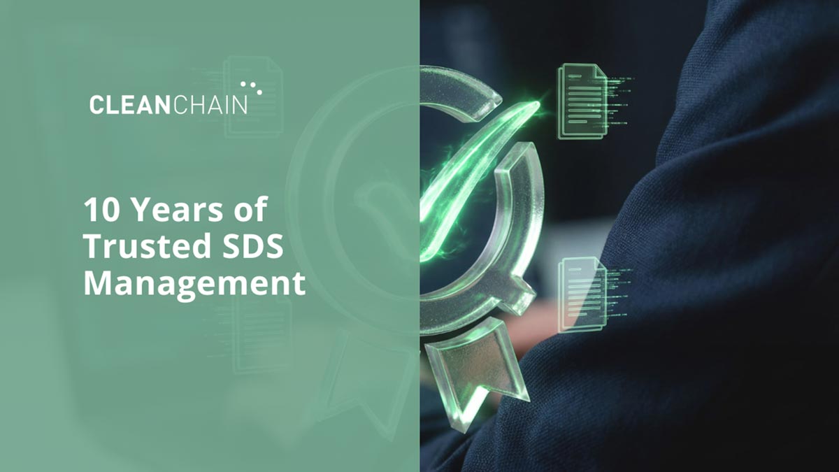 Simplify SDS Management – Celebrate 10 Years of CleanChain Excellence